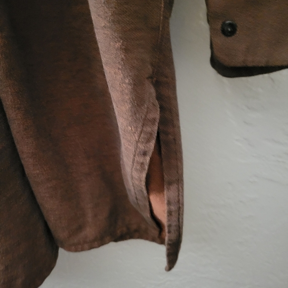 Vintage Michele Lamy Collar Long Sleeve Cotton Dress Size Large - Picture 6 of 8